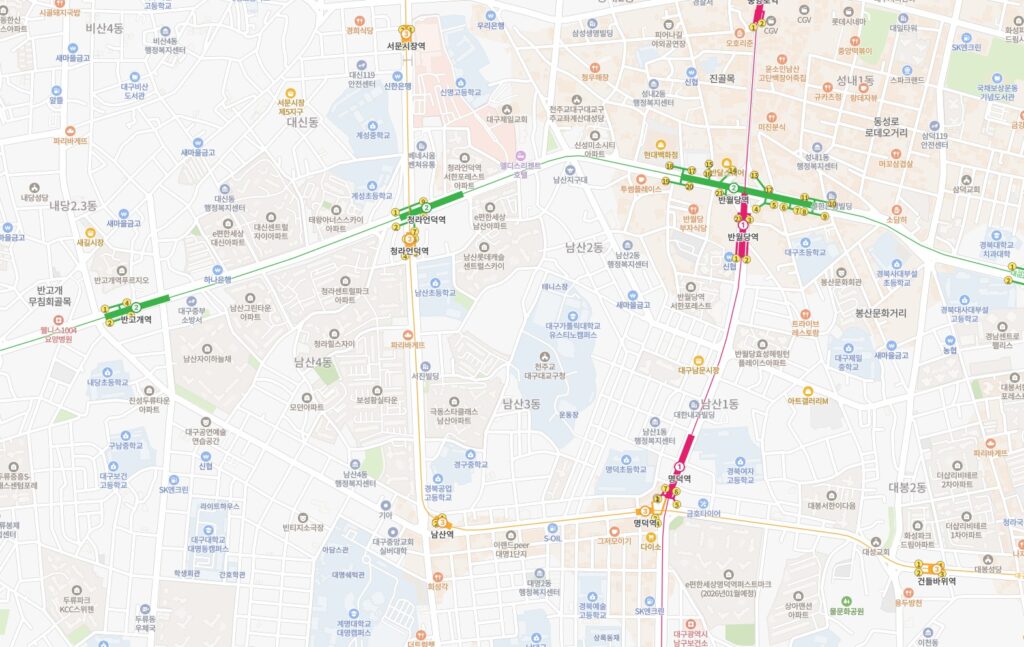 대구 대신동 상가임대, 온라인 창업을 위한 1층 17평 공간 4 남산동 지도